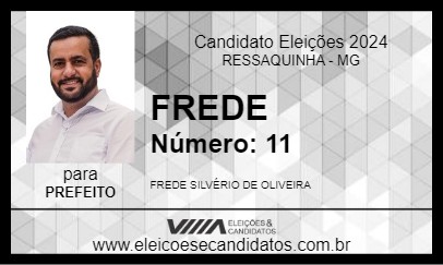 Candidato FREDE 2024 - RESSAQUINHA - Eleições