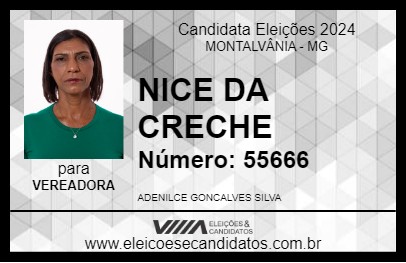 Candidato NICE DA CRECHE 2024 - MONTALVÂNIA - Eleições