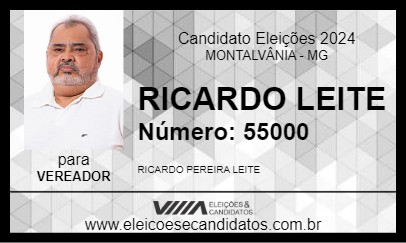 Candidato RICARDO LEITE 2024 - MONTALVÂNIA - Eleições