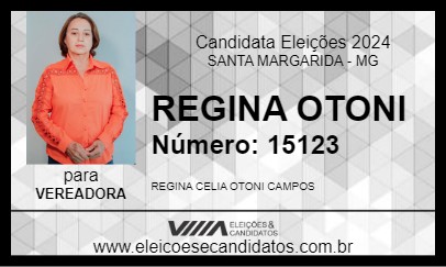 Candidato REGINA OTONI 2024 - SANTA MARGARIDA - Eleições