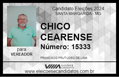 Candidato CHICO CEARENSE 2024 - SANTA MARGARIDA - Eleições