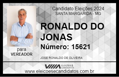 Candidato RONALDO DO JONAS 2024 - SANTA MARGARIDA - Eleições