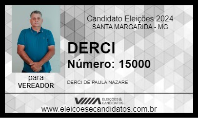 Candidato DERCI 2024 - SANTA MARGARIDA - Eleições