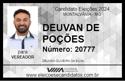 Candidato DEUVAN DE POÇÕES 2024 - MONTALVÂNIA - Eleições