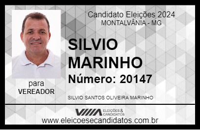 Candidato SILVIO MARINHO 2024 - MONTALVÂNIA - Eleições