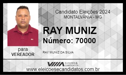 Candidato RAY MUNIZ 2024 - MONTALVÂNIA - Eleições