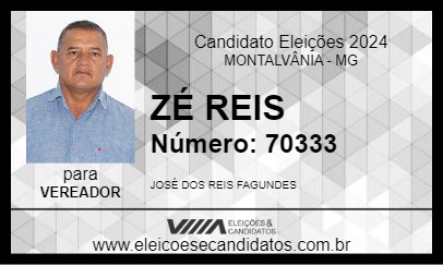 Candidato ZÉ REIS 2024 - MONTALVÂNIA - Eleições