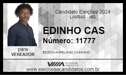 Candidato EDINHO CAS 2024 - LAVRAS - Eleições