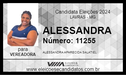 Candidato ALESSANDRA 2024 - LAVRAS - Eleições