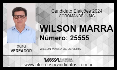 Candidato WILSON MARRA 2024 - COROMANDEL - Eleições