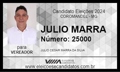 Candidato JULIO MARRA 2024 - COROMANDEL - Eleições