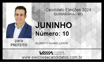 Candidato JUNINHO 2024 - GUIMARÂNIA - Eleições