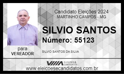 Candidato SILVIO SANTOS 2024 - MARTINHO CAMPOS - Eleições