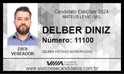 Candidato DELBER DINIZ 2024 - MATEUS LEME - Eleições