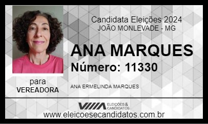 Candidato ANA MARQUES 2024 - JOÃO MONLEVADE - Eleições