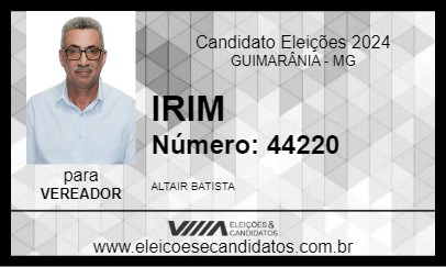 Candidato IRIM 2024 - GUIMARÂNIA - Eleições