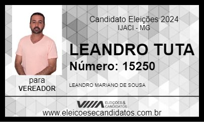 Candidato LEANDRO TUTA 2024 - IJACI - Eleições