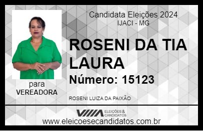 Candidato ROSENI DA TIA LAURA 2024 - IJACI - Eleições