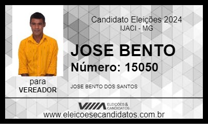 Candidato JOSE BENTO 2024 - IJACI - Eleições