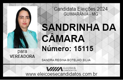 Candidato SANDRINHA DA CÂMARA 2024 - GUIMARÂNIA - Eleições