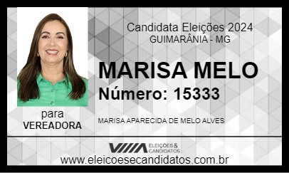 Candidato MARISA MELO 2024 - GUIMARÂNIA - Eleições