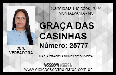 Candidato GRAÇA DAS CASINHAS 2024 - MONTALVÂNIA - Eleições