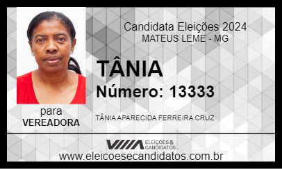 Candidato TÂNIA 2024 - MATEUS LEME - Eleições