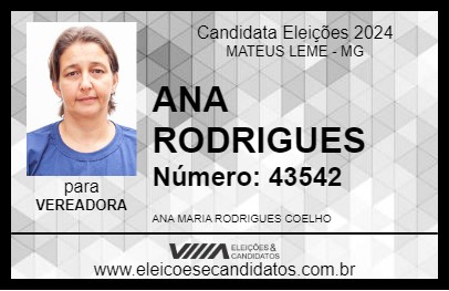 Candidato ANA RODRIGUES 2024 - MATEUS LEME - Eleições