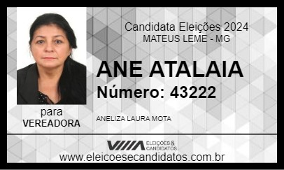 Candidato ANE ATALAIA 2024 - MATEUS LEME - Eleições