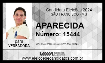 Candidato APARECIDA 2024 - SÃO FRANCISCO - Eleições