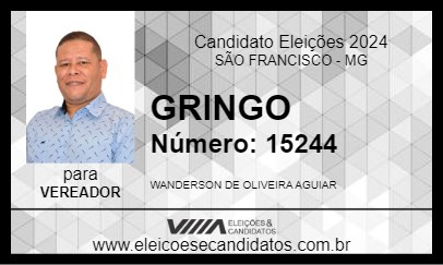 Candidato GRINGO 2024 - SÃO FRANCISCO - Eleições