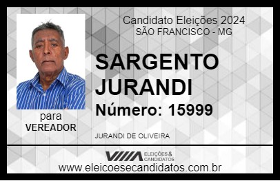 Candidato SARGENTO JURANDI 2024 - SÃO FRANCISCO - Eleições