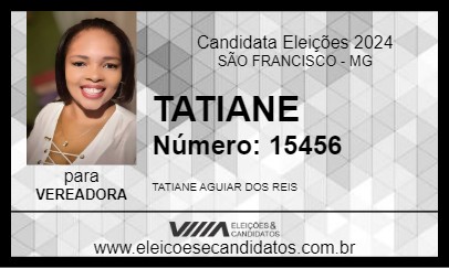 Candidato TATIANE 2024 - SÃO FRANCISCO - Eleições