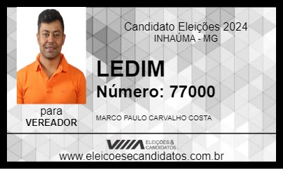 Candidato LEDIM 2024 - INHAÚMA - Eleições