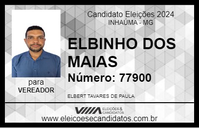 Candidato ELBINHO DOS MAIAS 2024 - INHAÚMA - Eleições