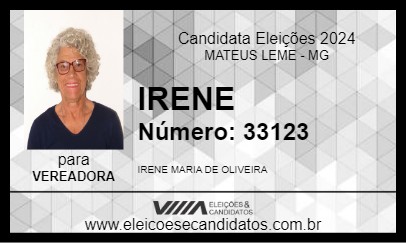 Candidato IRENE 2024 - MATEUS LEME - Eleições