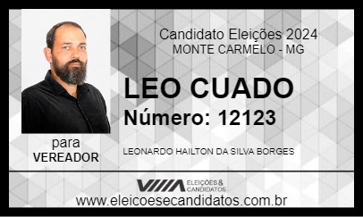 Candidato LEO CUADO 2024 - MONTE CARMELO - Eleições