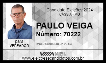 Candidato PAULO VEIGA 2024 - CÁSSIA - Eleições