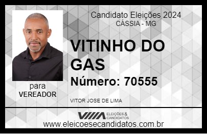 Candidato VITINHO DO GAS 2024 - CÁSSIA - Eleições