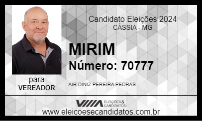 Candidato MIRIM 2024 - CÁSSIA - Eleições