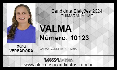 Candidato VALMA 2024 - GUIMARÂNIA - Eleições