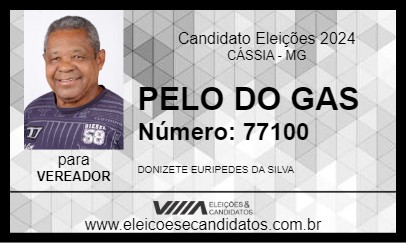 Candidato PELÉ DO GÁS 2024 - CÁSSIA - Eleições