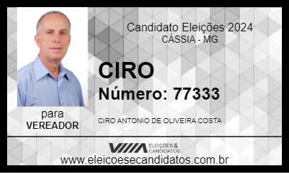 Candidato CIRO 2024 - CÁSSIA - Eleições