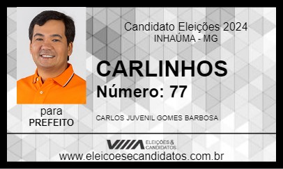 Candidato CARLINHOS 2024 - INHAÚMA - Eleições