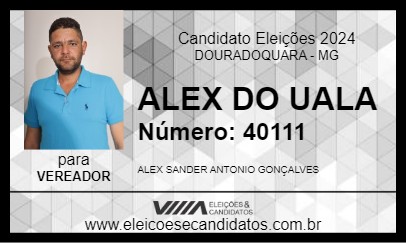 Candidato ALEX DO UALA 2024 - DOURADOQUARA - Eleições