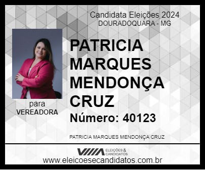 Candidato PATRICIA MARQUES MENDONÇA CRUZ 2024 - DOURADOQUARA - Eleições