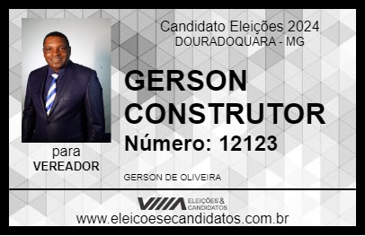 Candidato GERSON CONSTRUTOR 2024 - DOURADOQUARA - Eleições