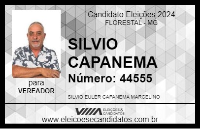 Candidato SILVIO CAPANEMA 2024 - FLORESTAL - Eleições