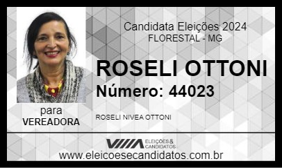 Candidato ROSELI OTTONI 2024 - FLORESTAL - Eleições