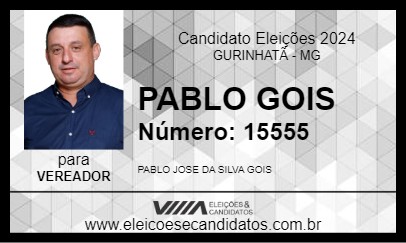 Candidato PABLO GOIS 2024 - GURINHATÃ - Eleições